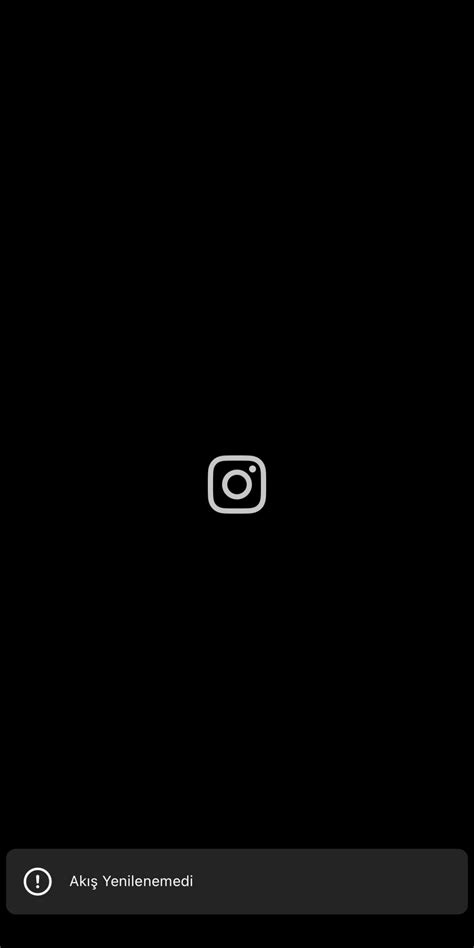 instagram siyah ekran kapatma